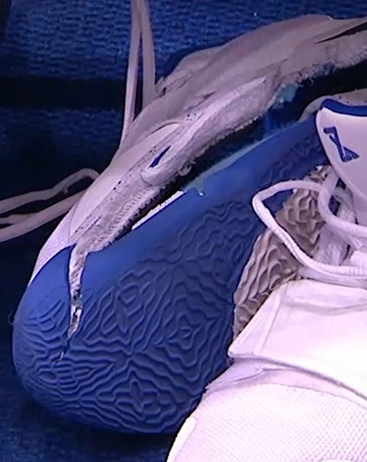 Zion Williamson's busted shoe